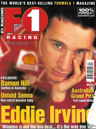 F1 RACING 1999 APR - D HILL, SENNA,IRVING,RUBENS, BARRICHELLO,WILLIAMS,BERGER*